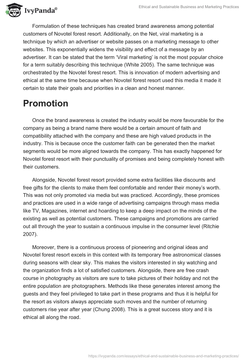 Ethical and Sustainable Business and Marketing Practices. Page 2