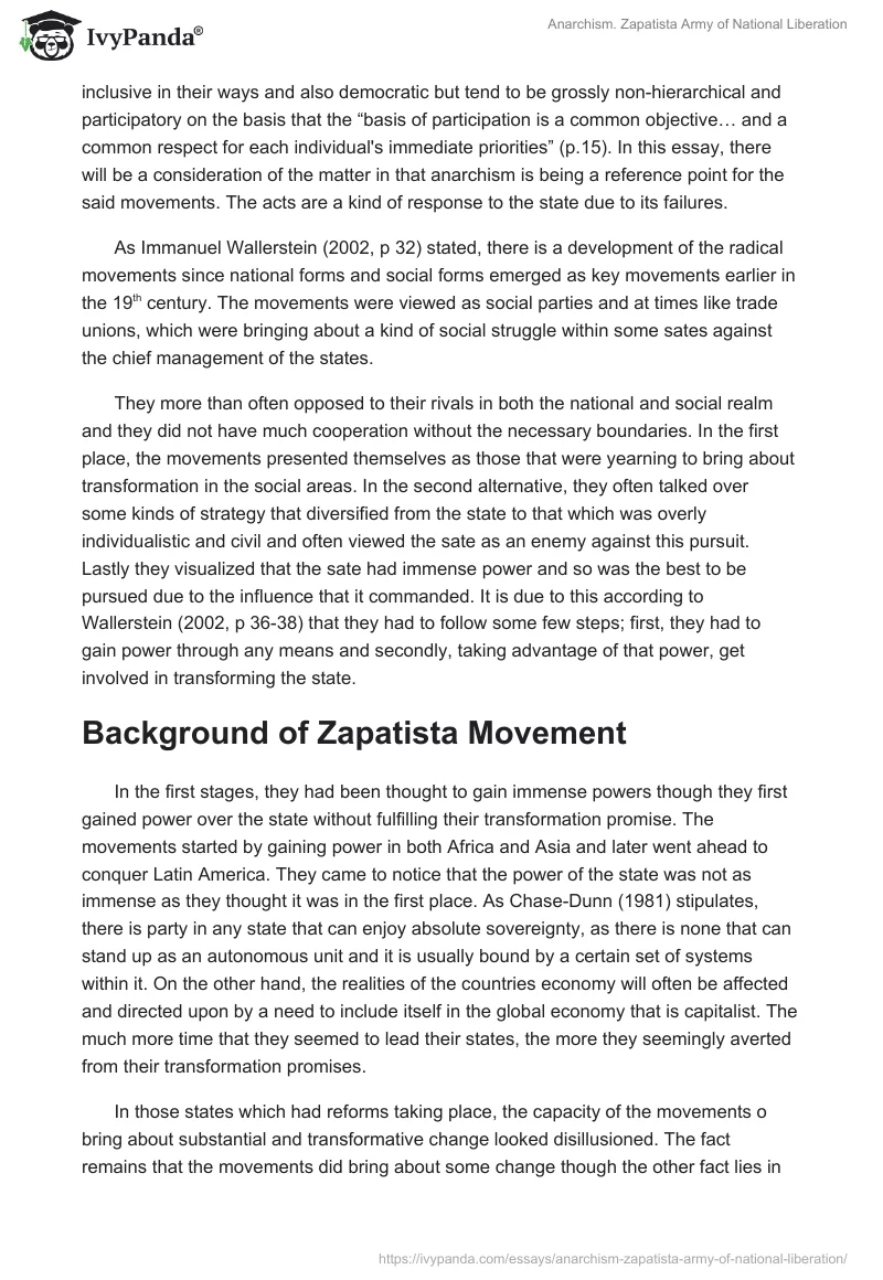 Anarchism. Zapatista Army of National Liberation. Page 2