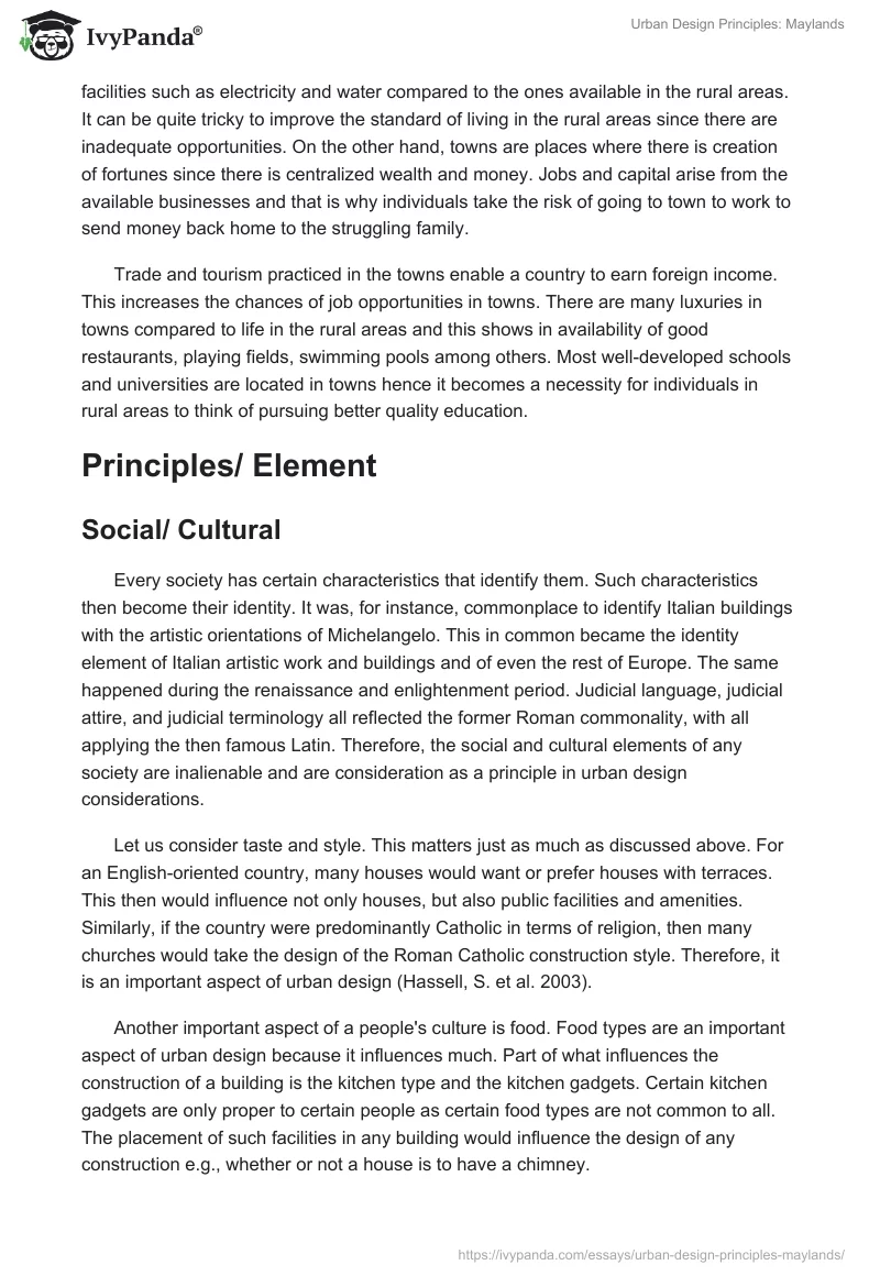 Urban Design Principles: Maylands. Page 2