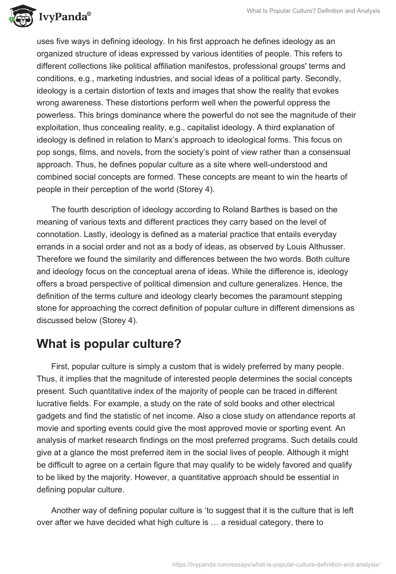 What Is Popular Culture? Definition and Analysis. Page 2