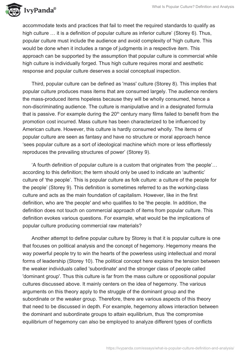 What Is Popular Culture? Definition and Analysis. Page 3