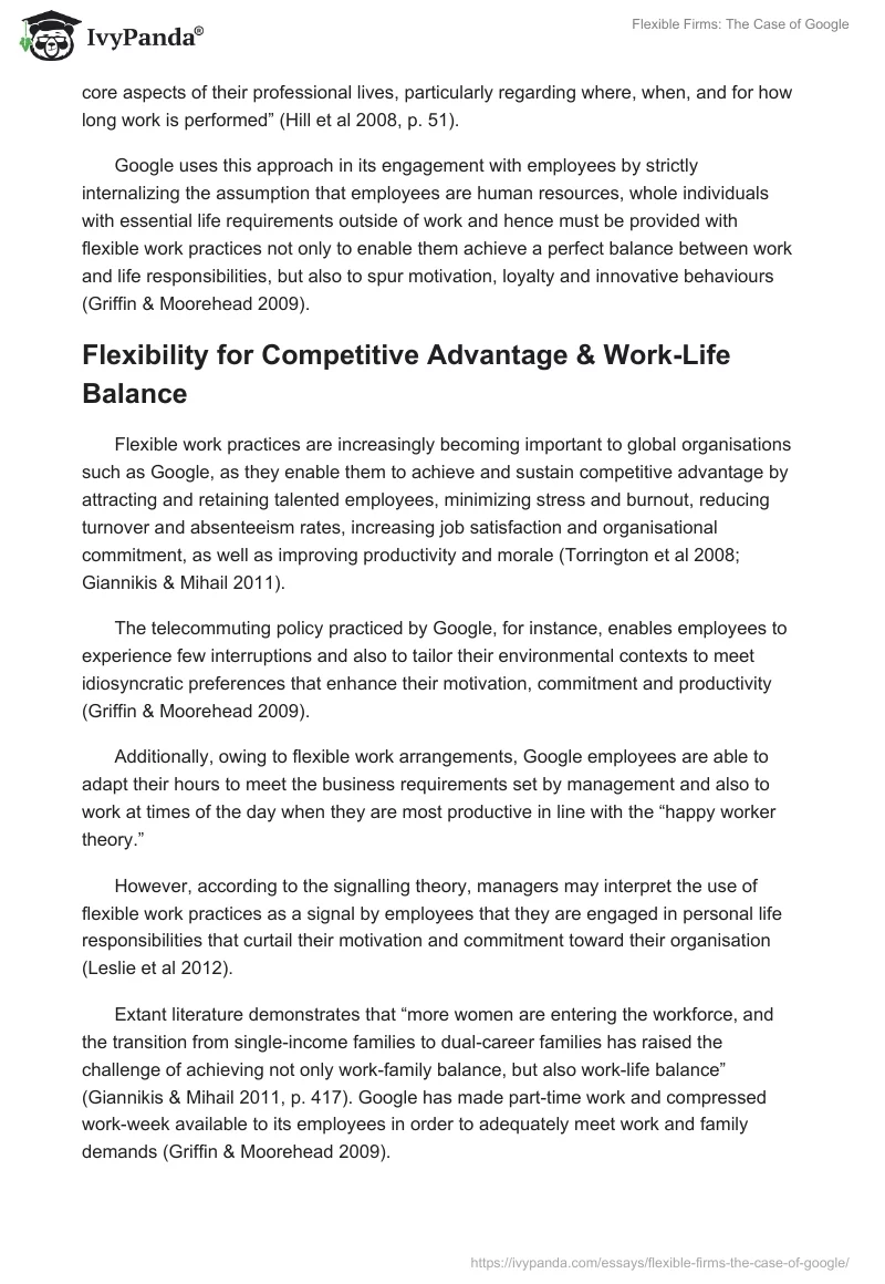 Flexible Firms: The Case of Google. Page 2