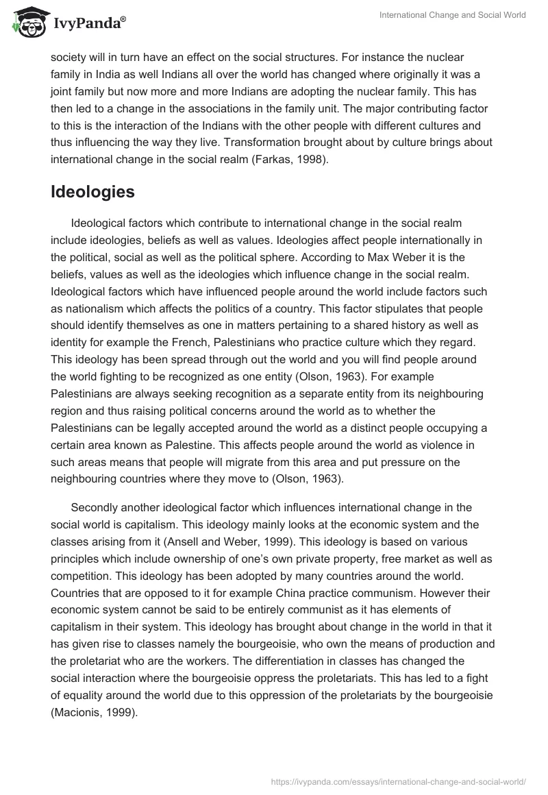 International Change and Social World. Page 3