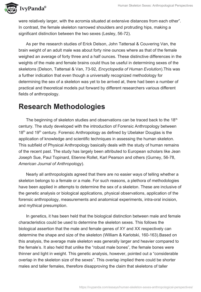 Human Skeleton Sexes: Anthropological Perspectives. Page 4