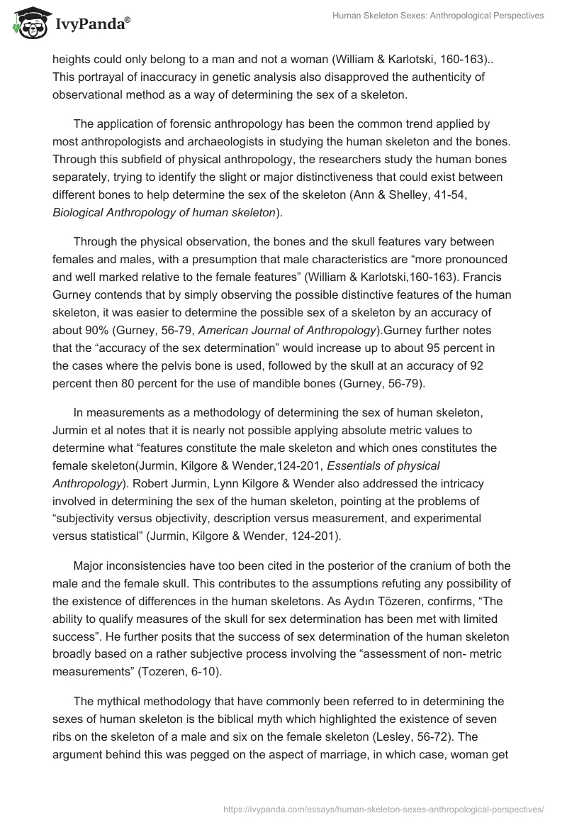 Human Skeleton Sexes: Anthropological Perspectives. Page 5