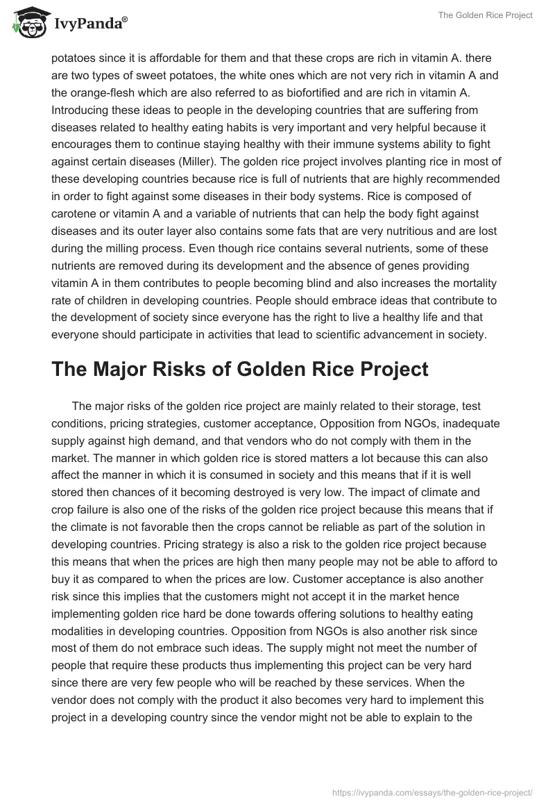 The Golden Rice Project. Page 3