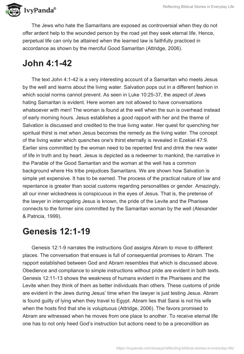 Reflecting Biblical Stories in Everyday Life. Page 2