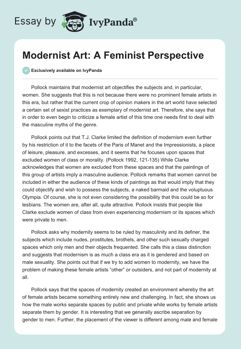 feminist perspective essay topic