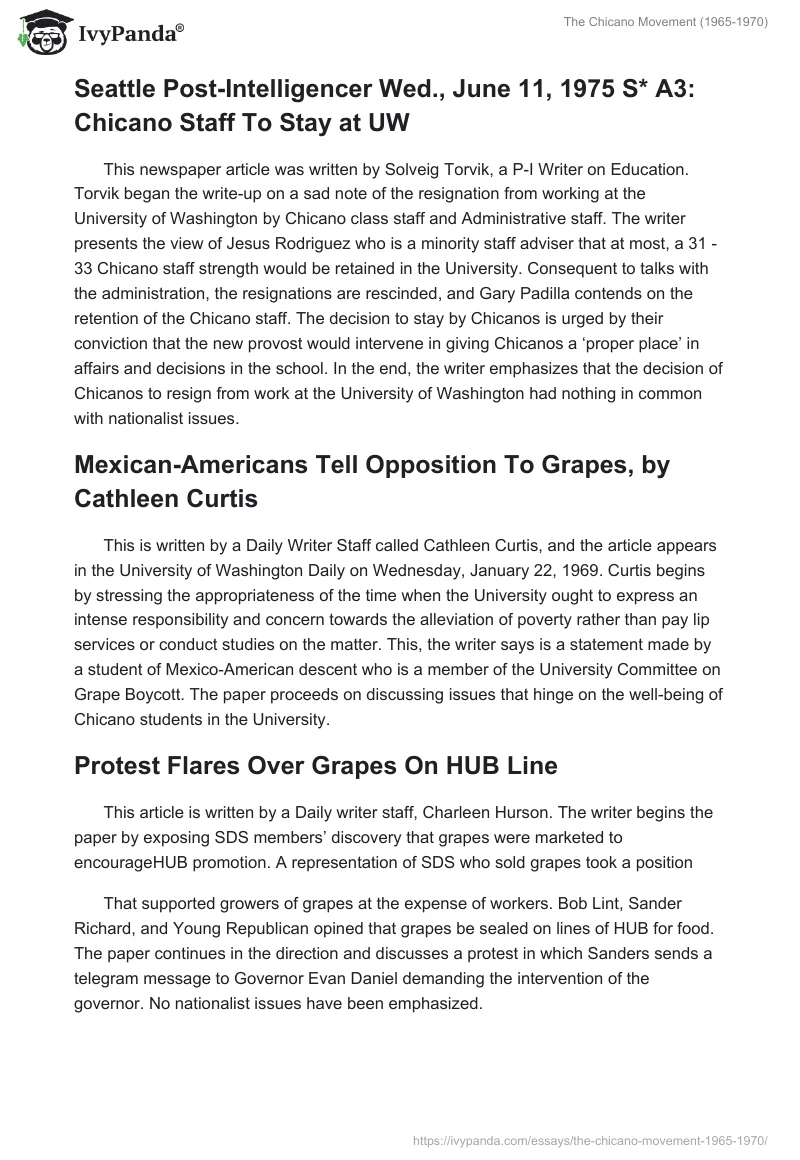 The Chicano Movement (1965-1970). Page 3