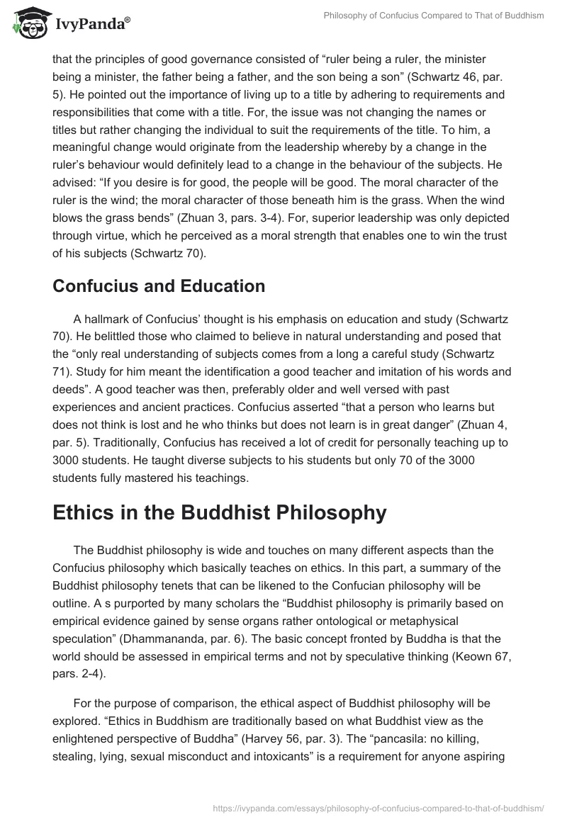Philosophy of Confucius Compared to That of Buddhism. Page 3