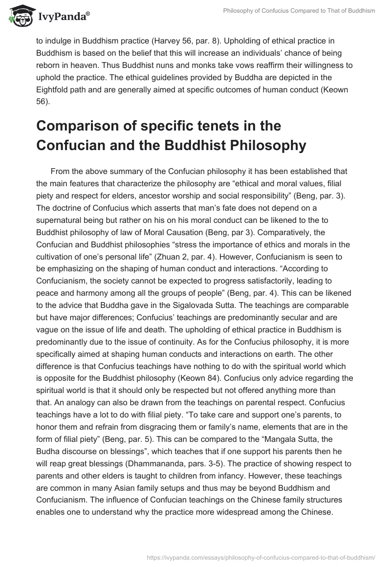 Philosophy of Confucius Compared to That of Buddhism. Page 4