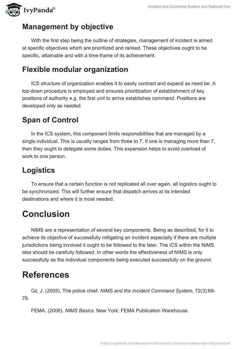 Incident and Command System and National One. Page 3