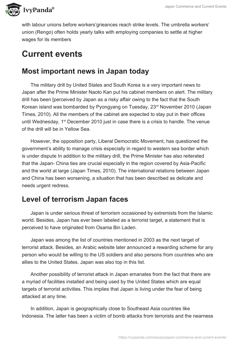 Japan Commerce and Current Events. Page 3