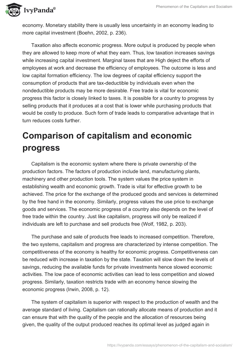 Phenomenon of the Capitalism and Socialism. Page 3