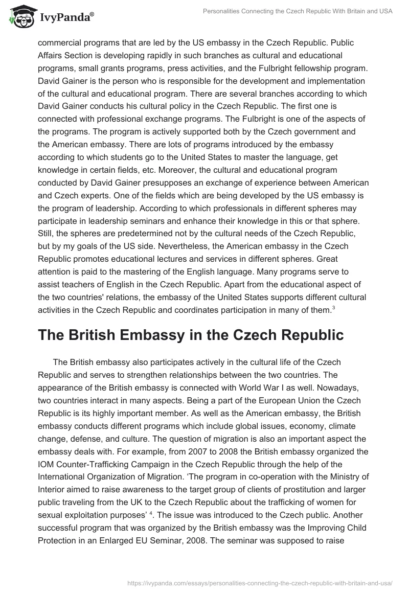 Personalities Connecting the Czech Republic With Britain and USA. Page 2
