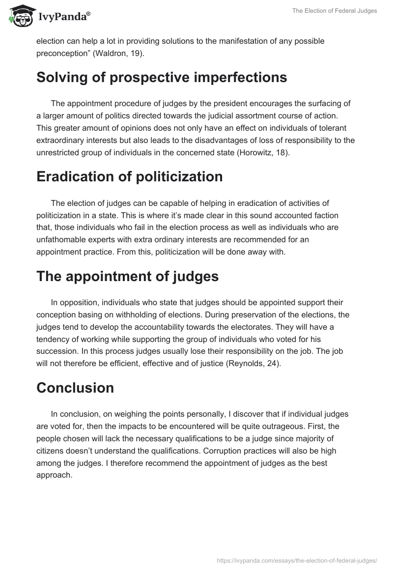The Election of Federal Judges. Page 2
