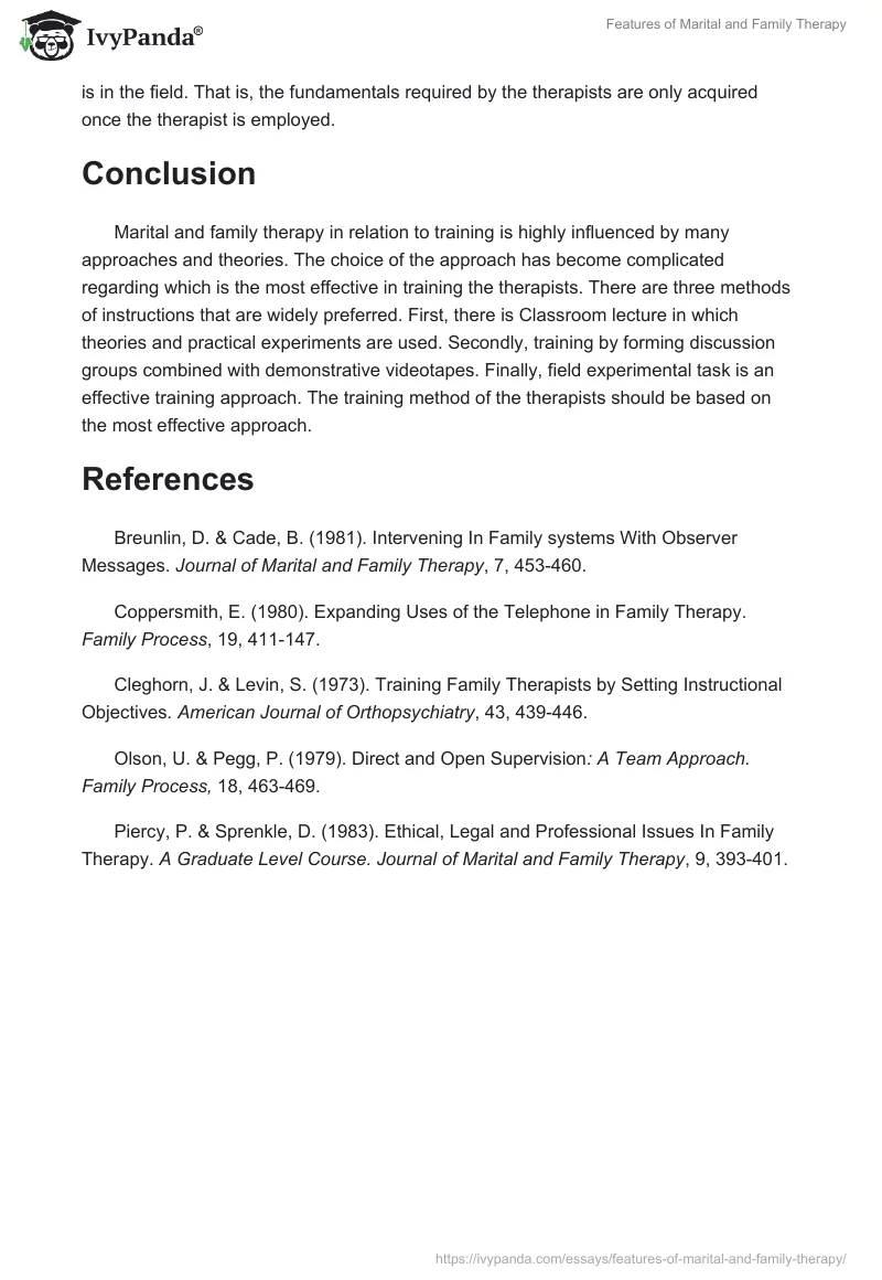 Features of Marital and Family Therapy. Page 3