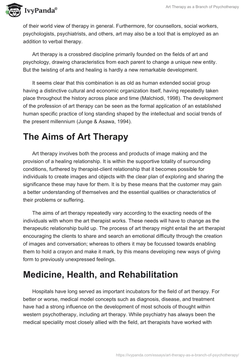 Art Therapy as a Branch of Psychotherapy. Page 3