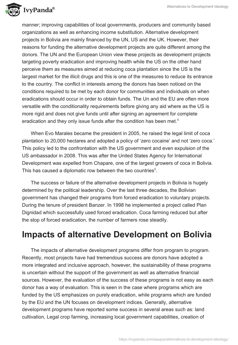 Alternatives to Development Ideology. Page 3