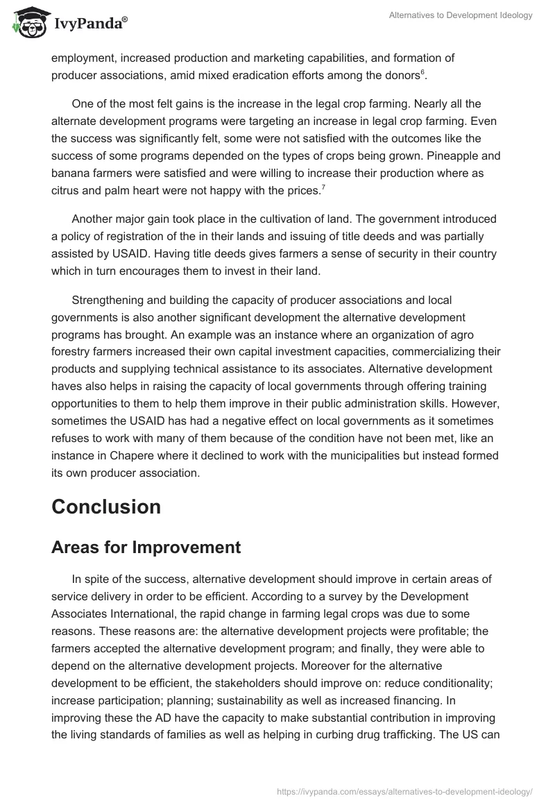 Alternatives to Development Ideology. Page 4
