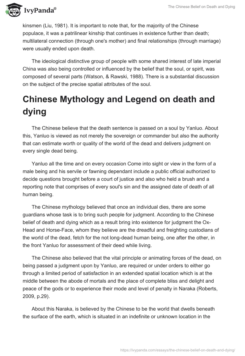 The Chinese Belief on Death and Dying. Page 3