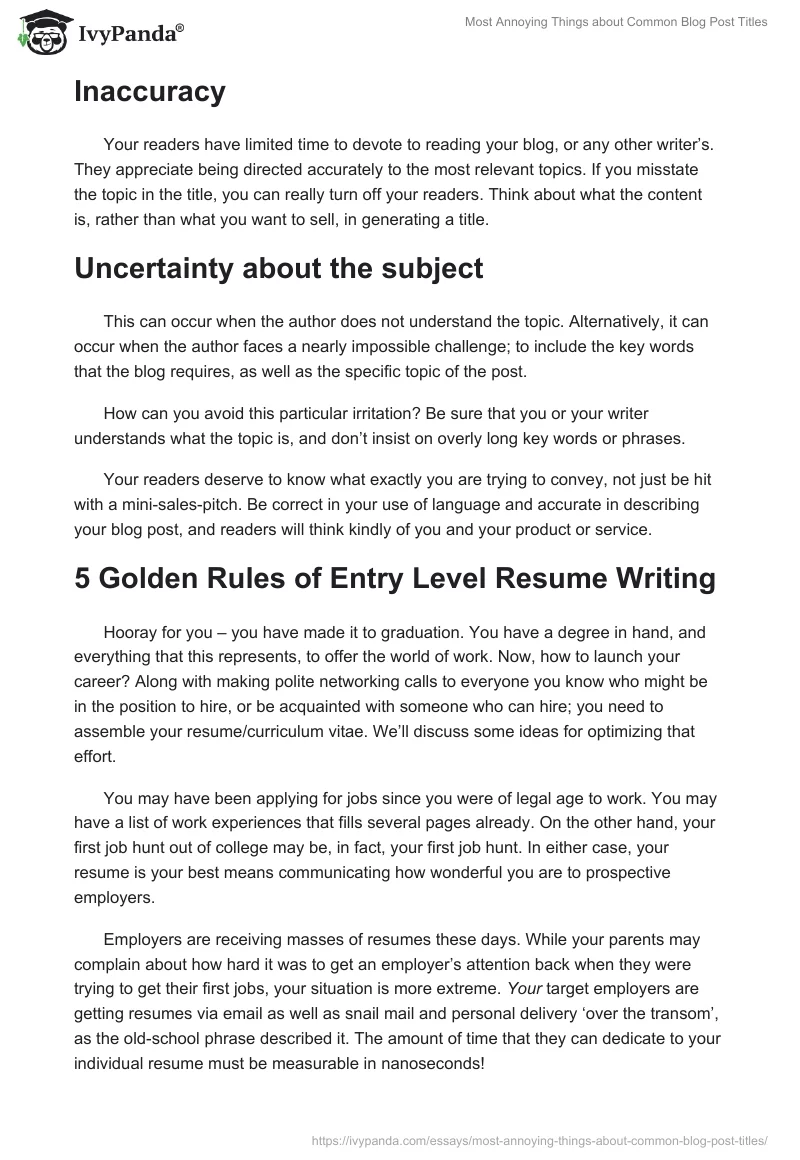 Most Annoying Things about Common Blog Post Titles. Page 3