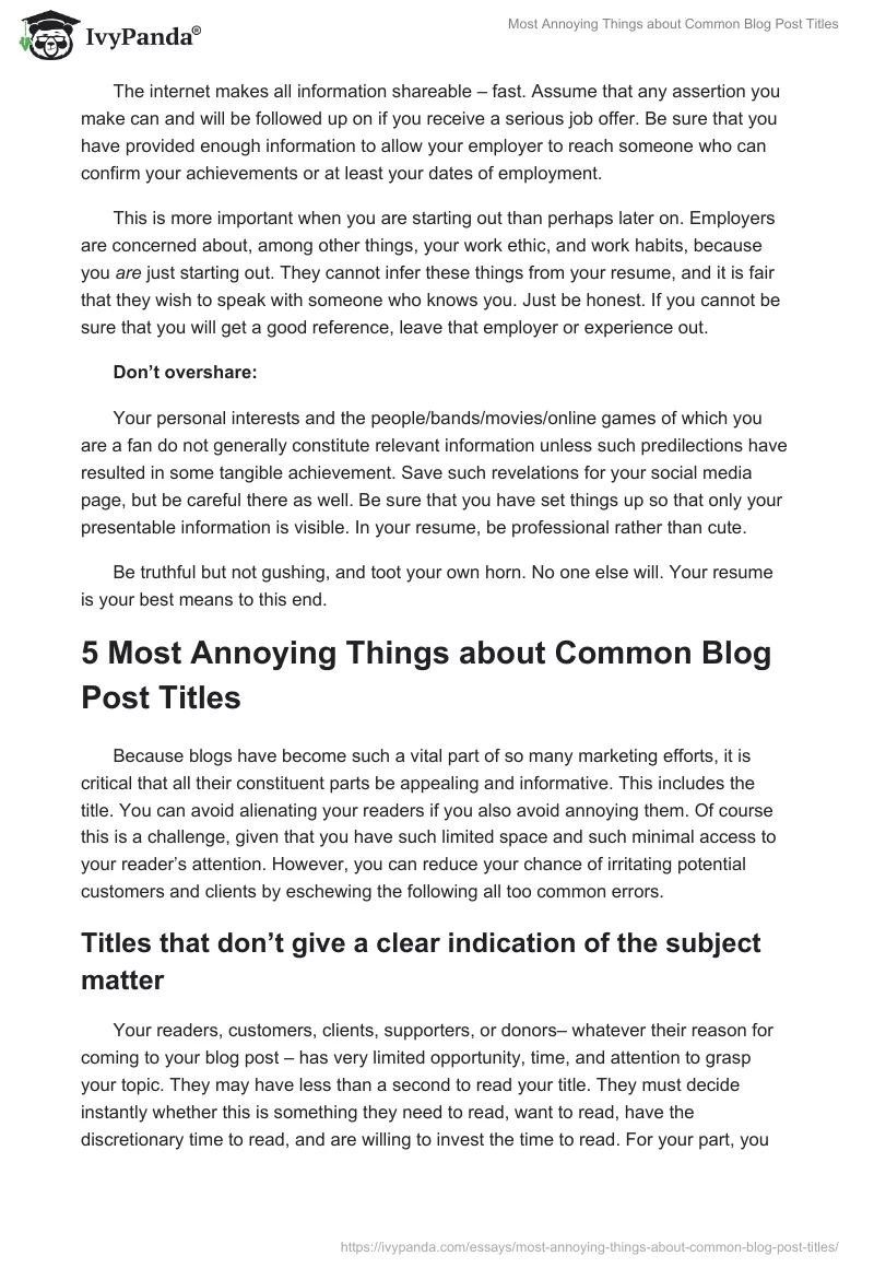 Most Annoying Things about Common Blog Post Titles. Page 5