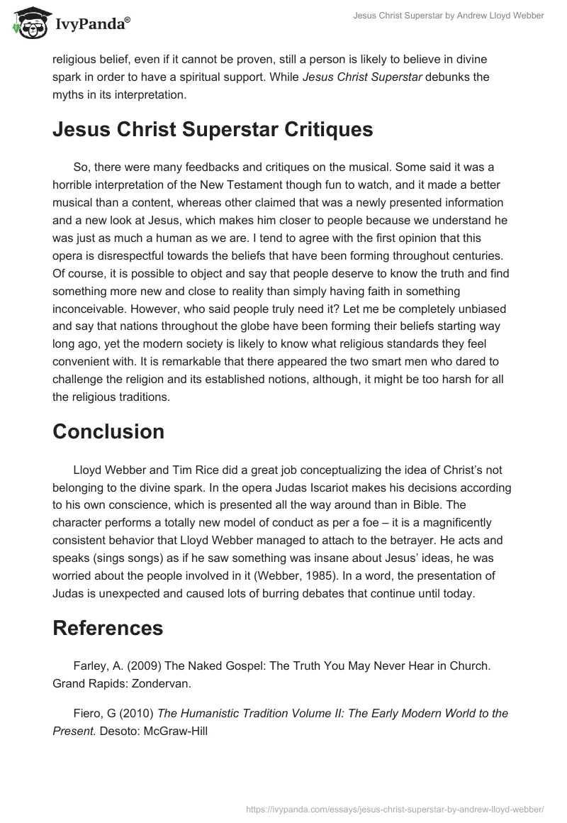 "Jesus Christ Superstar" by Andrew Lloyd Webber. Page 3