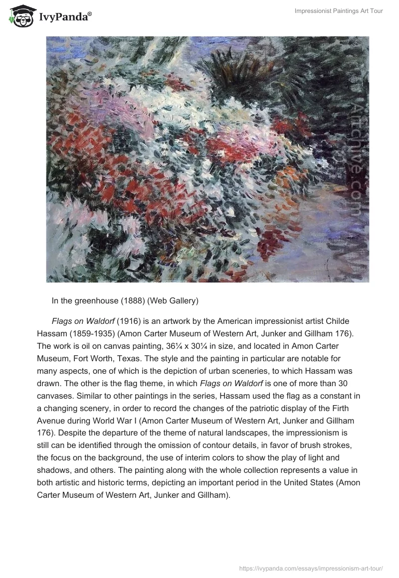 Impressionist Paintings Art Tour. Page 4