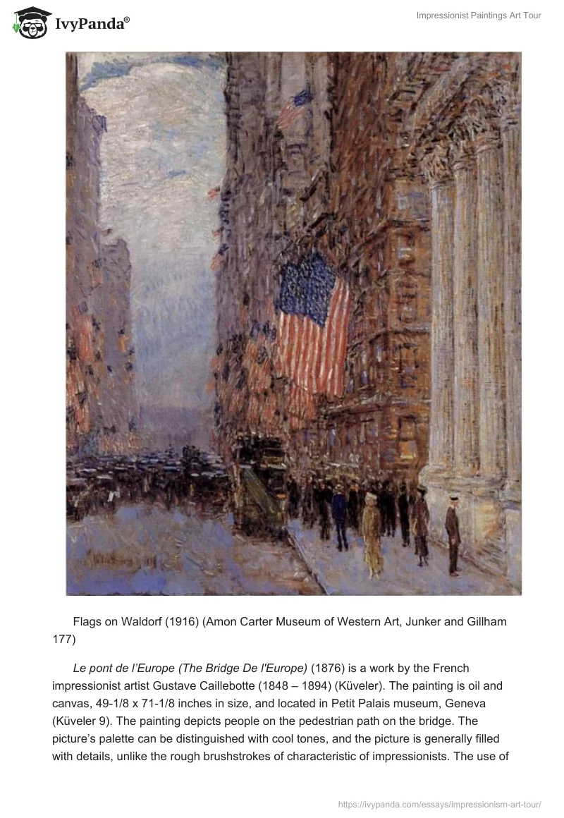 Impressionist Paintings Art Tour. Page 5
