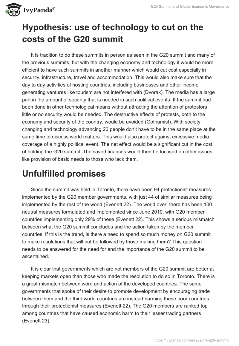 G20 Summit and Global Economic Governance. Page 4