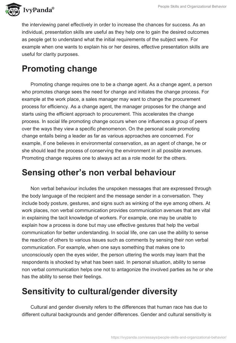 People Skills and Organizational Behavior. Page 3