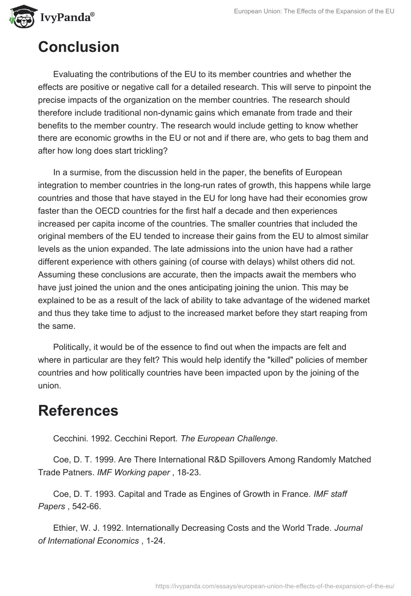 European Union: The Effects of the Expansion of the EU. Page 5