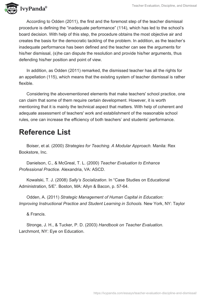 Teacher Evaluation, Discipline, and Dismissal. Page 3