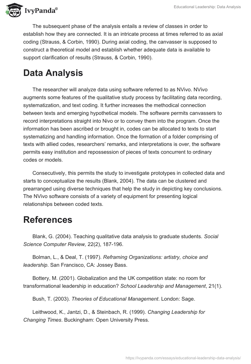 Educational Leadership: Data Analysis. Page 3