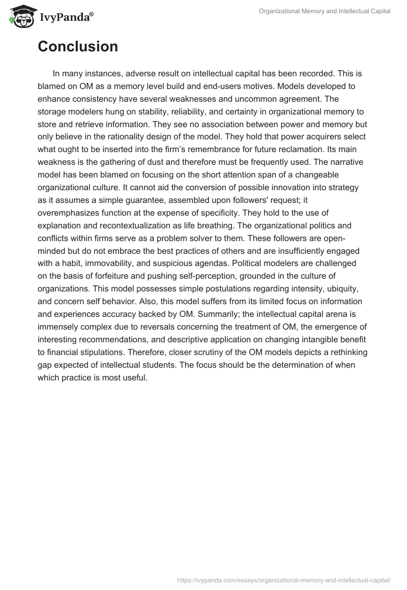 Organizational Memory and Intellectual Capital. Page 3