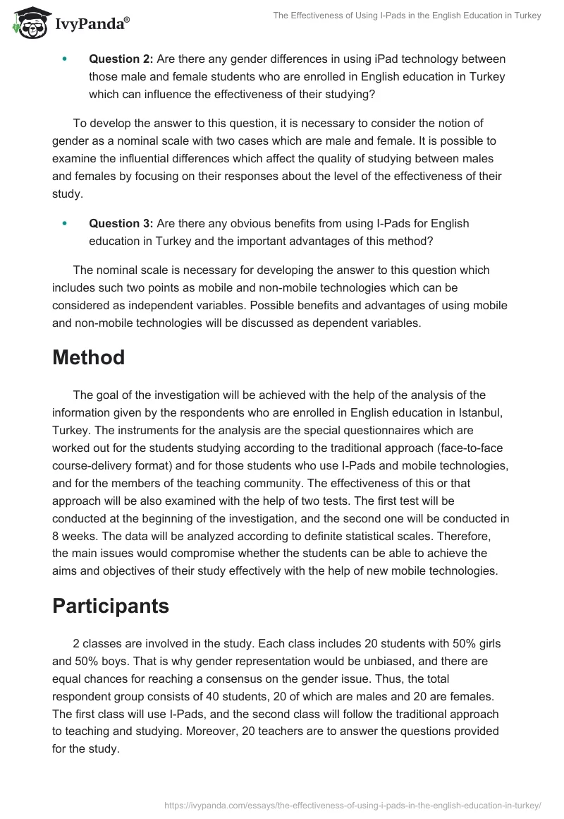 The Effectiveness of Using I-Pads in the English Education in Turkey. Page 2