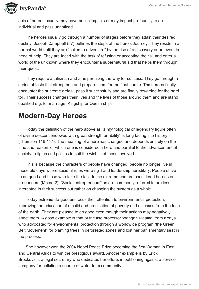 Modern-Day Heroes in Society. Page 2