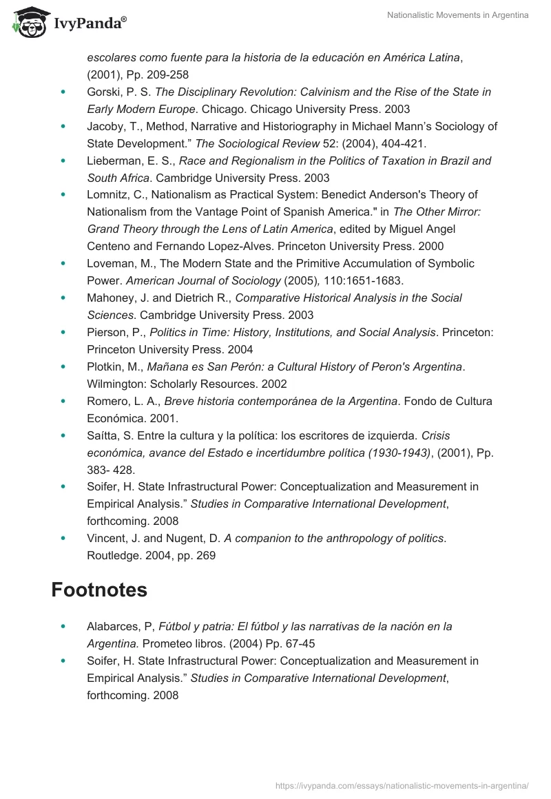Nationalistic Movements in Argentina. Page 4