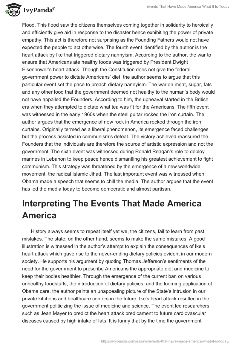 Events That Have Made America What It Is Today. Page 2