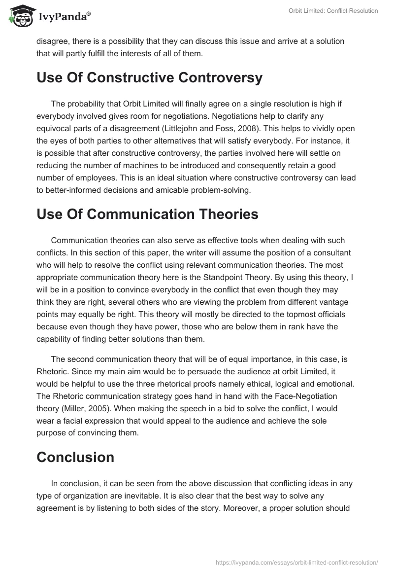 Orbit Limited: Conflict Resolution. Page 2