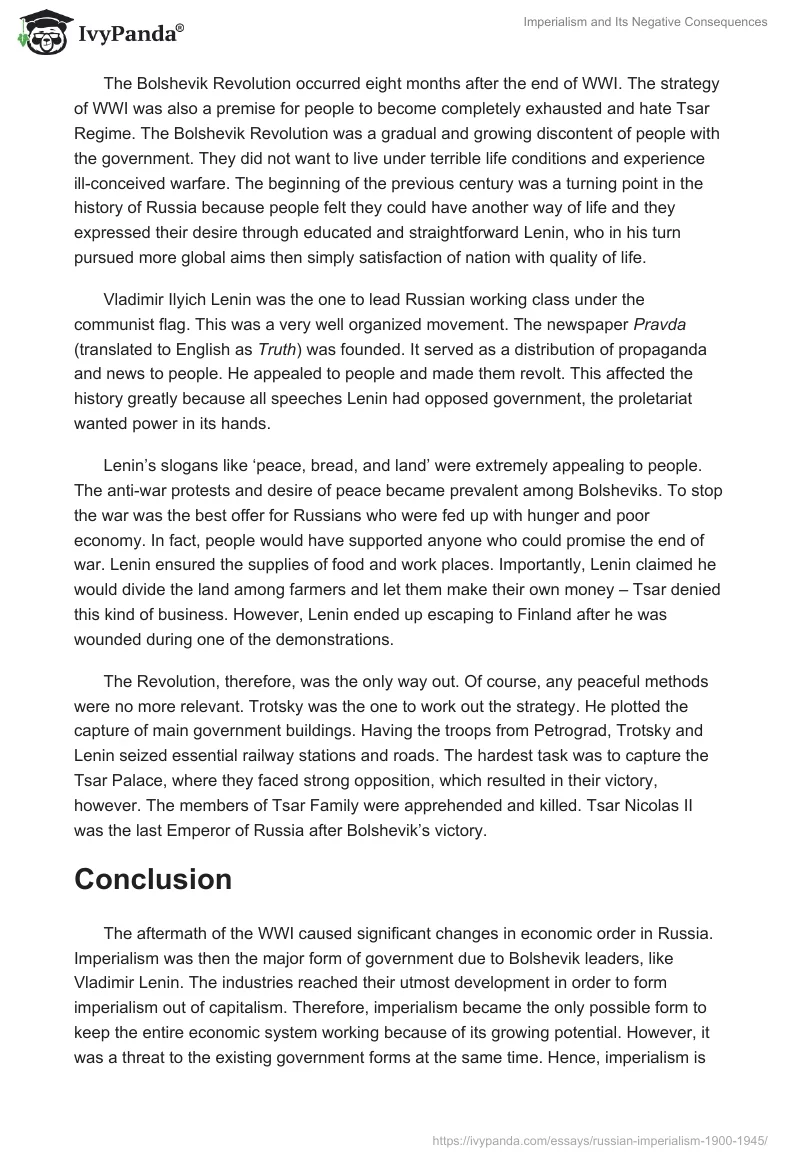 Imperialism and Its Negative Consequences. Page 4