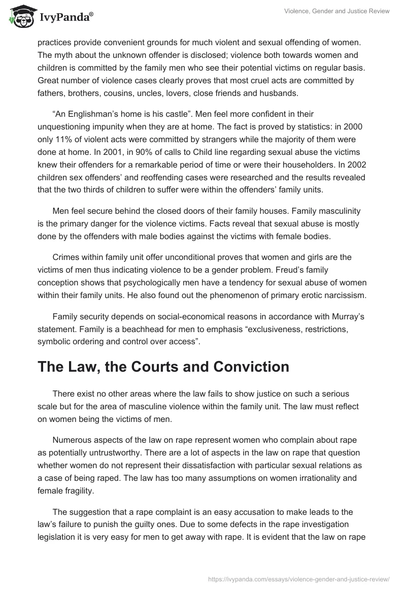 Violence, Gender and Justice Review. Page 2