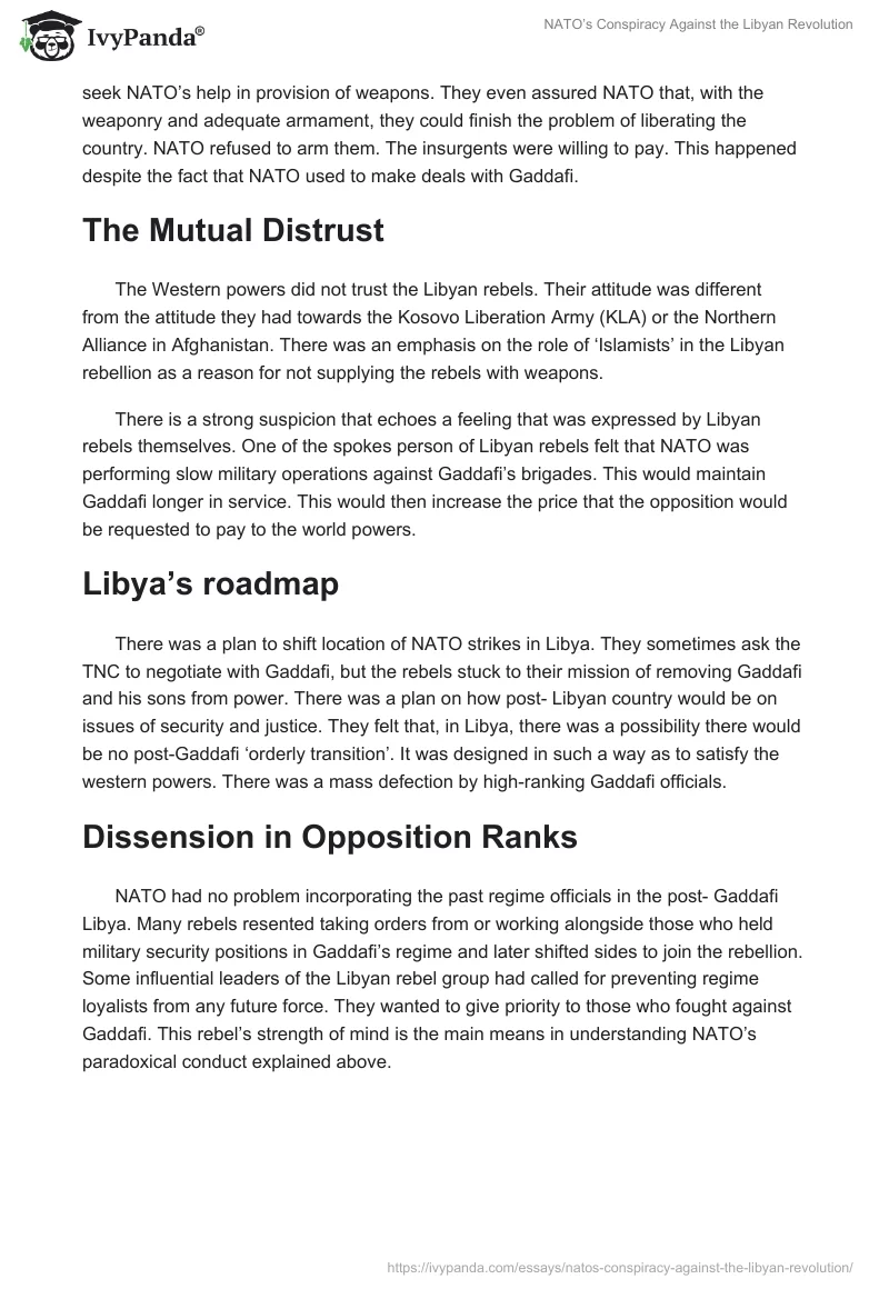 NATO’s Conspiracy Against the Libyan Revolution. Page 2