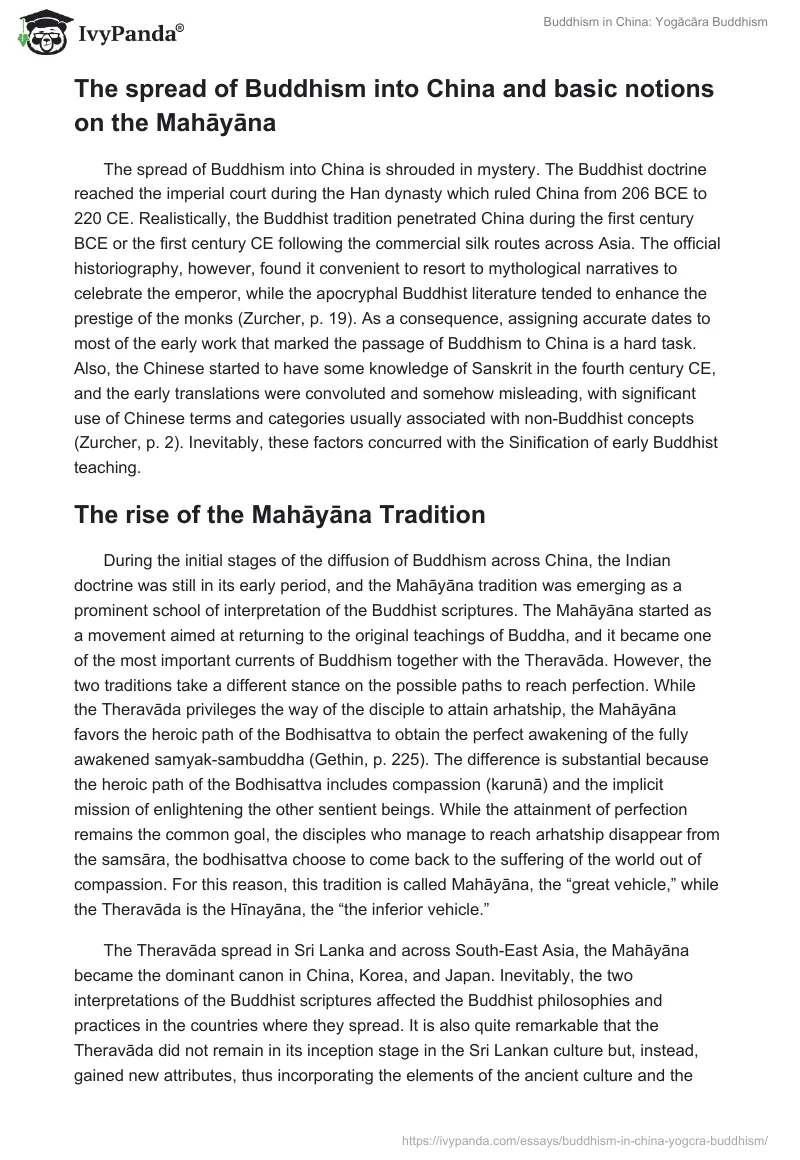 Buddhism in China: Yogācāra Buddhism. Page 2