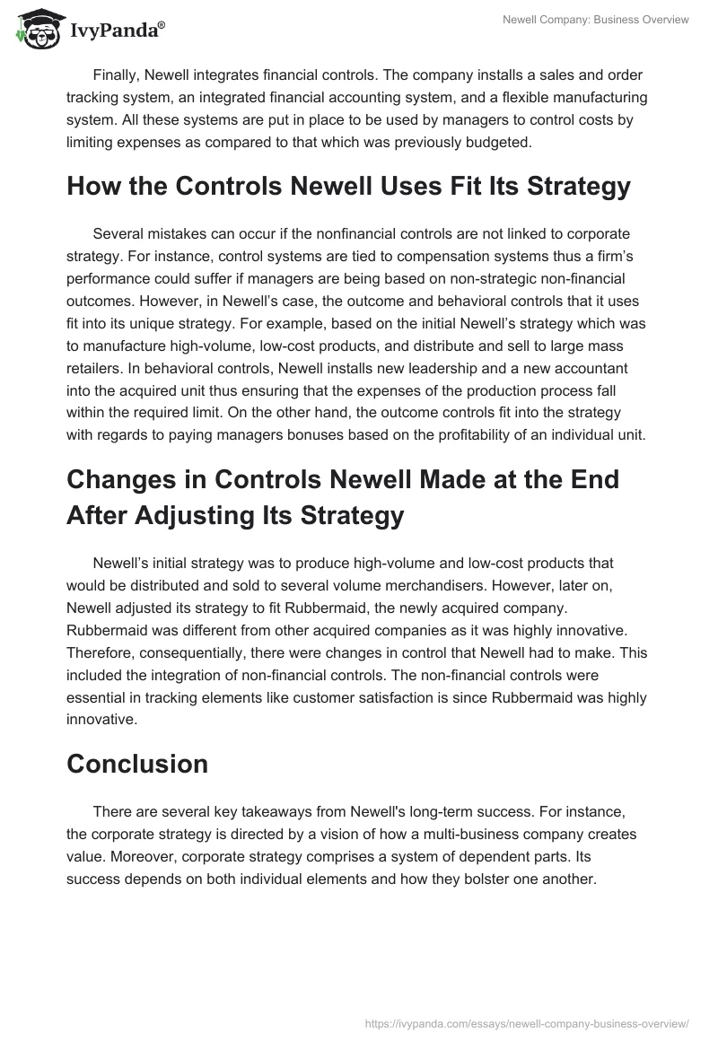 Newell Company: Business Overview. Page 2