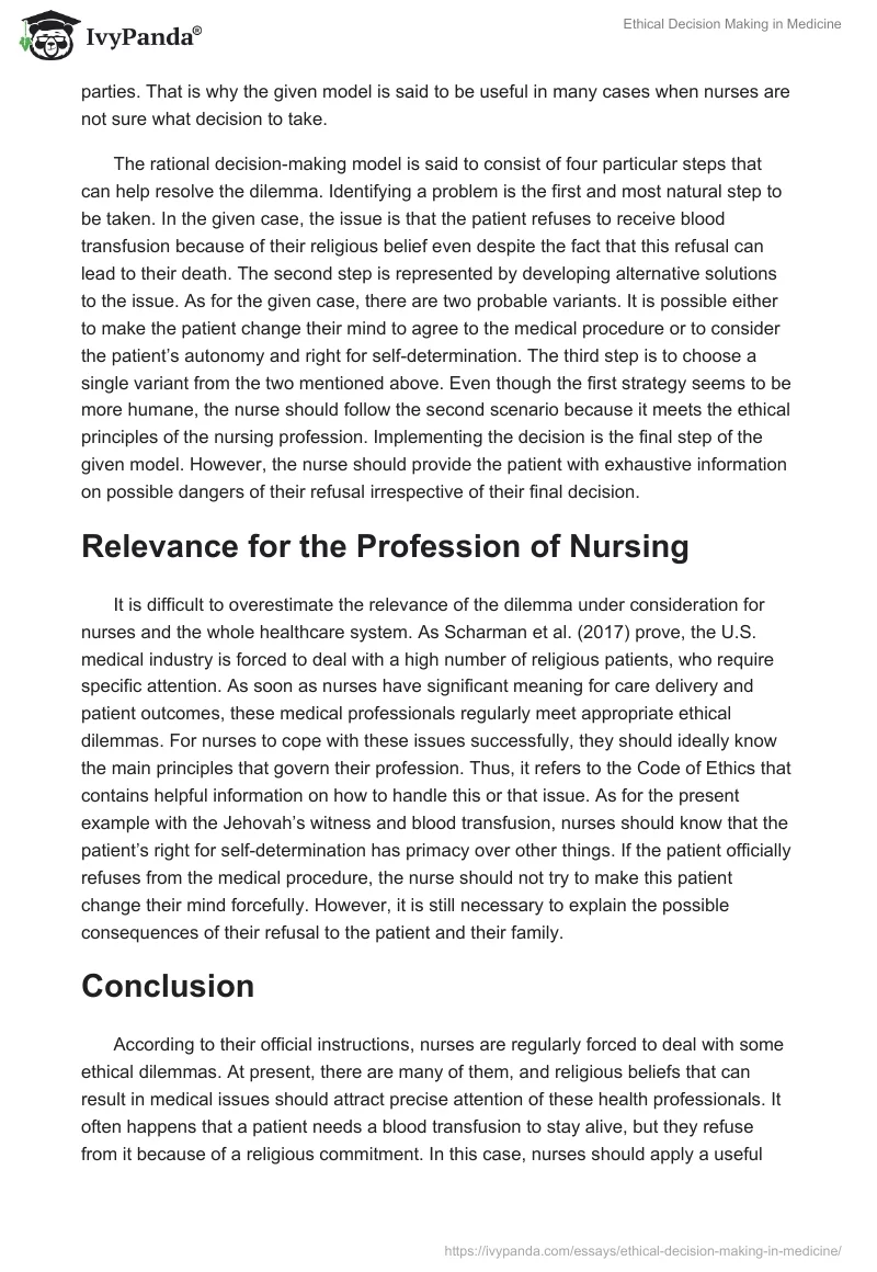 Ethical Decision Making in Medicine. Page 3