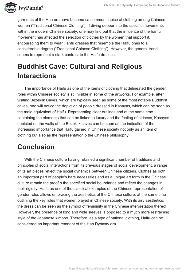 Chinese Han Dynasty: Comparing to the Japanese Culture. Page 3