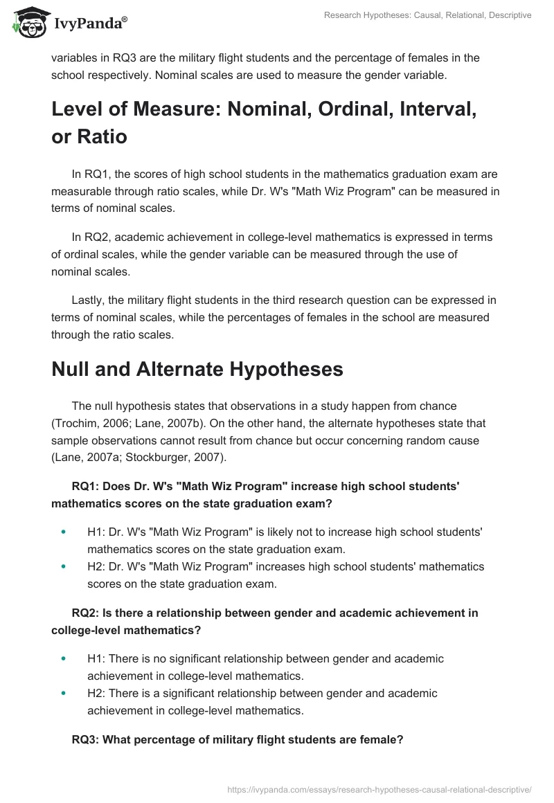 Research Hypotheses: Causal, Relational, Descriptive. Page 3
