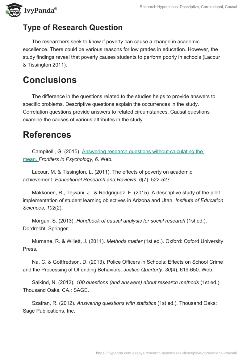 Research Hypotheses: Descriptive, Correlational, Causal. Page 4
